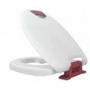 Haromed Barrierefreier WC-Sitz mit SoftClose, Griffe rot, Nr. N2 A