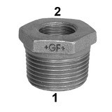 Verzinktes Red-Stück Nr. 241 1 1/2" x 1" A/I-Gewinde