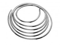 Kupferrohr in Ringform 10 mm, verchromt