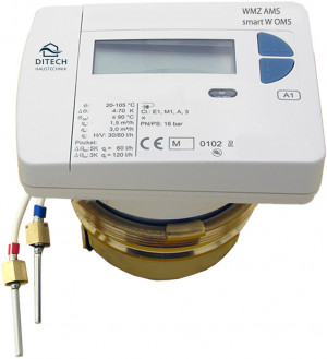 DELTAMESS / DITECH Kapselwärmezähler AMS Funk-Neu MK Allmess EAT, OMS Qp 1,5 m3/h DT581115