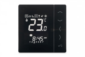 DITECH / SALUS Raumthermostat Plus Neu 230 V UP schwarz mit großem Display