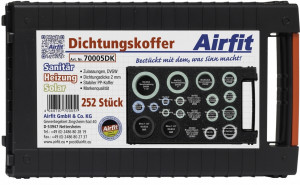 AIRFIT Universal-Dichtungskoffer Heizung-Sanitär-Solar 252-teilig 70005DK