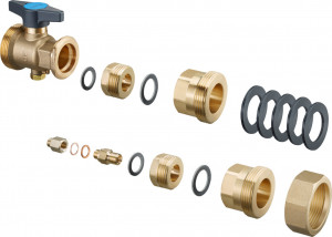 OVENTROP Wärmemengenzähler Einbau-Set für WMZ 110/130 mm ab Baujahr 2015 / 1352250