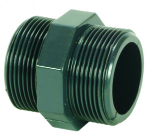 Cepex PVC Doppelnippel 1/2" AG