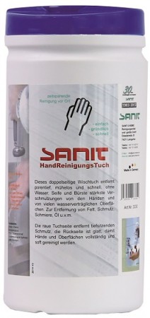 SANIT Handreinigungstücher (70 Stück/Dose)