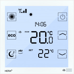 blossom-ic Hera+ Funk-Raumthermostat Aufputz, Batterieausführung, weiß HPT-3975