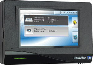TA Monitor CAN MTx2, 4,3" Touch-Display Gehäuse in schwarz (BK)