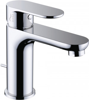 DIANA Waschtischmischer Serie O200 Neu Höhe 100mm, mit Ablaufgarnitur, Niederdruck, chrom