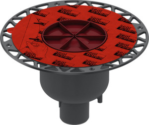 DITECH/TECE Ablauf Höhe 160 mm senkrecht DN50 mit Seal Universalflansch