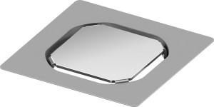 DITECH/TECE befliesbarer Aufsatz rahmenlos, 100x100mm