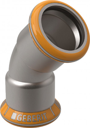 Geberit Mapress Therm Bogen 88,9 mm 45° 2 Muffen