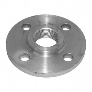 Gewindeflansch verzinkt 1" - 33.7 mm, Lk: 75 mm, 4-loch DIN 2565 PN 6