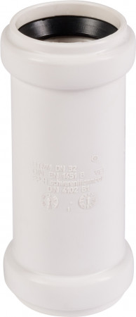 HTMM weiß Doppelmuffe DN 50