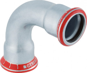 Mapress C-Stahl Bogen 76,1 mm 90° 2-Muffen