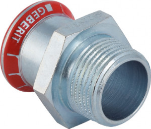 Mapress C-Stahl Übergang mit Außengewinde 88,9 mm x 3" AG