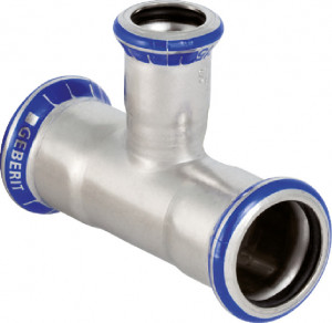 Mapress Edelstahl T-Stück 88,9 x 42 x 88,9 mm reduziert