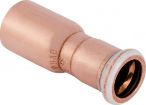 Mapress Kupfer Reduktion 76,1 x 54 mm mit Einschubende 62331