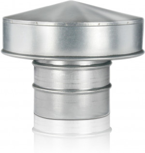 Spiralfalz-Dachhaube DN 100