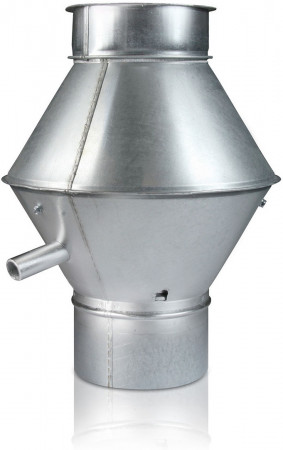 Spiralfalz-Deflektorhaube DN 355