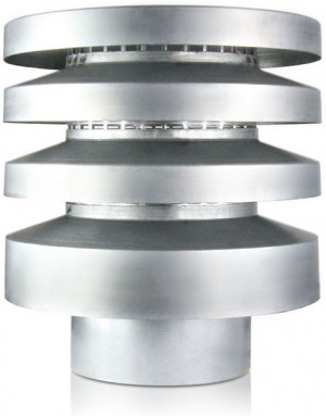 Spiralfalz-Lamellenhaube DN 250