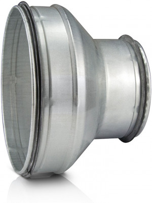 Spiro-S-Reduzierung, mit Dichtungen DN 200 x 100