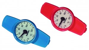 Heimeier Thermometer rot für Globo H, P und P-S, Nr. 0600-02.380