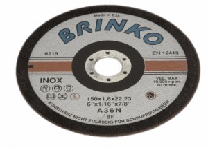 Brinko Trennscheibe Inox d 115, Modell  6215/115