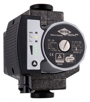 WITA Umwälzpumpe Delta Midi 60-25, G 11/2"x180 mm, 6m (H), 230V/50Hz U60110