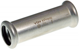 XPress Edelstahl 304 Schiebemuffe 18 mm XPress Edelstahl 304 Schiebemuffe 18 mm