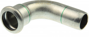 XPress Edelstahl Bogen 90° 76,1 mm I/A Modell XPS 001 A