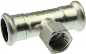 XPress Edelstahl T-Stück mit Gewinde 88,9 mm x 3/4" IG x 88,9 mm Modell XPS 130 G
