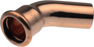 XPress Kupfer Bogen 45° 15 mm I/A Modell XPCU 001 A