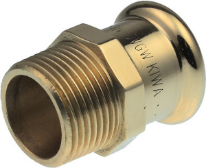 XPress Rotguss Übergangsnippel 15 mm x 1/2"AG Modell XPCU 243 XPress Rotguss Übergangsnippel 15 mm x 1/2"AG Modell XPCU 243