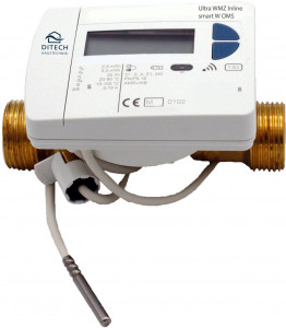 Deltamess / DITECH Ultraschall-Wärmezähler Funk-Neu G1x130mm, OMS 2,5 m3/h DT581020