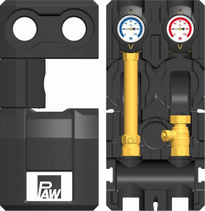 PAW K31 Pumpengruppe Heizkreis DN 20 ungemischt ohne Pumpe, für Anschluss 1"AG x 130 mm 32013