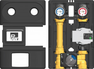 PAW K32 Pumpengruppe Heizkreis DN 25 3-Wege-Mischer N mit Wilo Para SC 25/6-43, mit SR5 36053MWP6