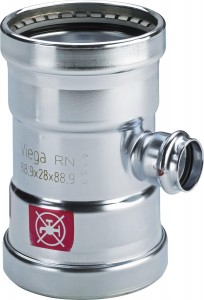 Viega Prestabo XL-T-Stück reduziert 76.1 x 54 x 76.1 mm Modell 1118XL 597917