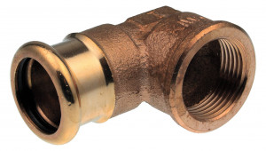 XPress Rotguss Winkel 90° 15 mm x 3/8" IG XPCU 090 G XPress Rotguss Winkel 90° 15 mm x 3/8" IG XPCU 090 G