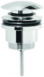 Ablaufventil 1 1/4" Push/Open Funktion für Becken mit Überlauf, chrom