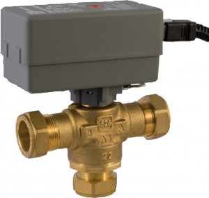 BOSCH Zubehör für Luftwärmepumpen WWV 28-1 Warmwasser-Umschaltventil 28 mm, Kvs=6,5 8738201411