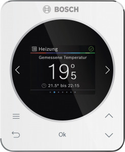 BOSCH raumtemperaturgef. Regler CR 120 116x95x21, für 1 Heizkreis, 2,4"-Display 7738112950