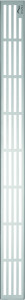 DIANA/TECE M100 Designrost 1000 mm Edelstahl poliert