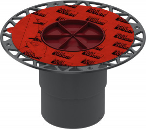 DITECH/TECE Ablauf Höhe 154 mm senkr. DN100 mit Seal Universalflansch