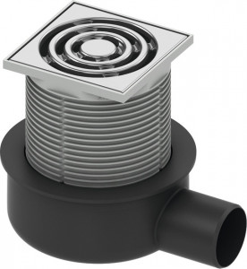 DITECH/TECE Ablaufset superflach Höhe 66 mm waagerecht, DN50