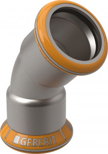 Geberit Mapress Therm Bogen 76,1 mm 45° 2 Muffen