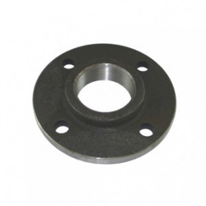 Gewindeflansch schwarz 1 1/2" - 48.3 mm, Lk: 110 mm, 4-loch DIN2566, PN 10/16