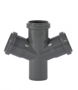 HT Doppelabzweig DN 90/90/90/87 Grad
