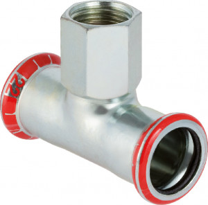 Mapress C-Stahl T-Stück 108 x 3/4" IG x 108 mm