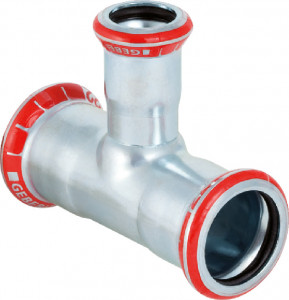 Mapress C-Stahl T-Stück reduziert 76,1 x 35 x 76,1 mm