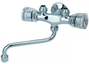 SCHMIEDL Zweigriff-Wandarmatur GS1250, chrom